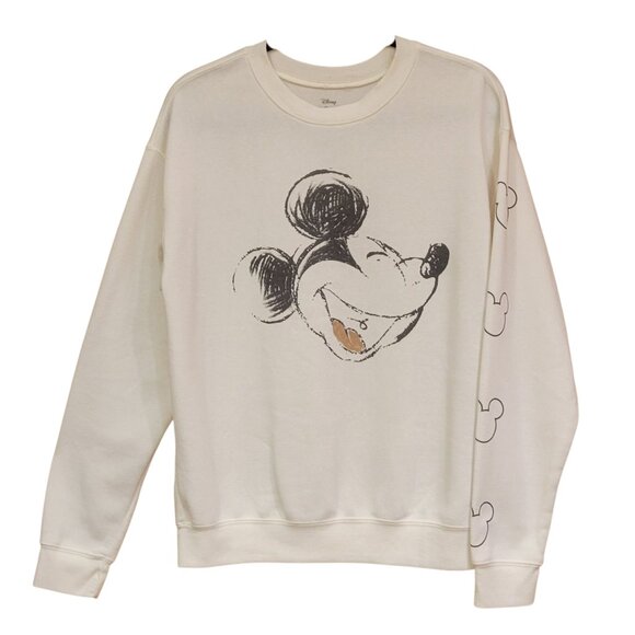 Disney Mickey Mouse Cartoon Graphic Sweatshirt Size M NEW - Picture 1 of 10